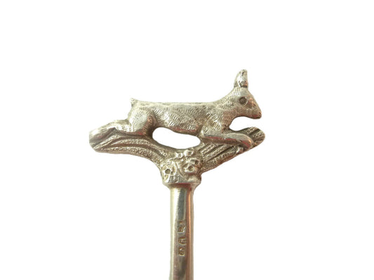 antique french skewer rabbit finial