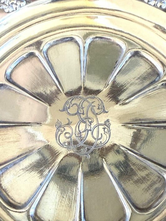 French silver bottle Coasters, Wine