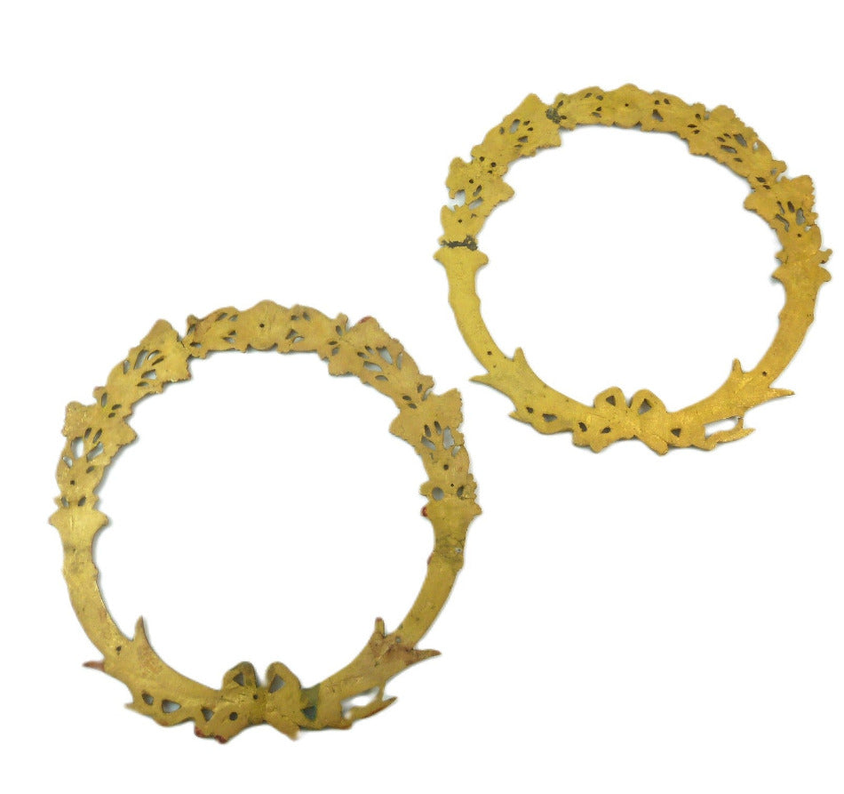 French Bronze Wreath Ornamentation - 43 Chesapeake Court Antiques