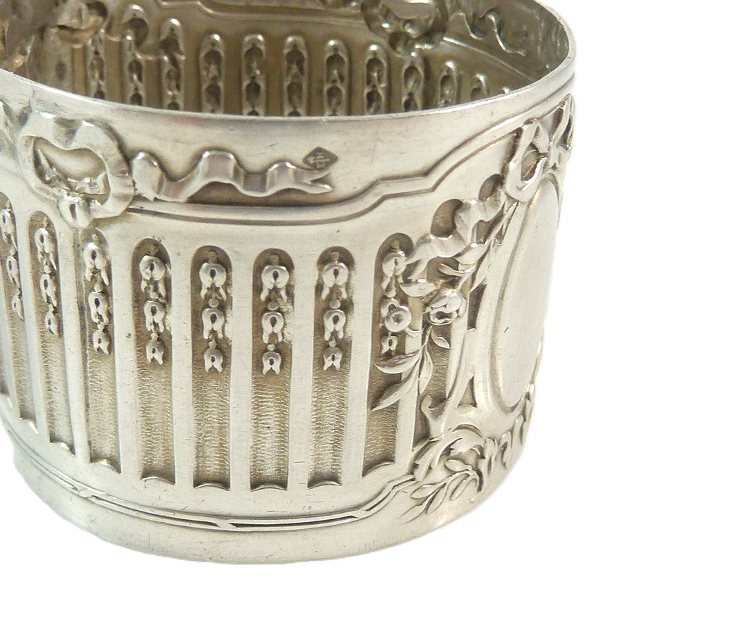 Antique French Sterling Silver Napkin Ring - 43 Chesapeake Court Antiques