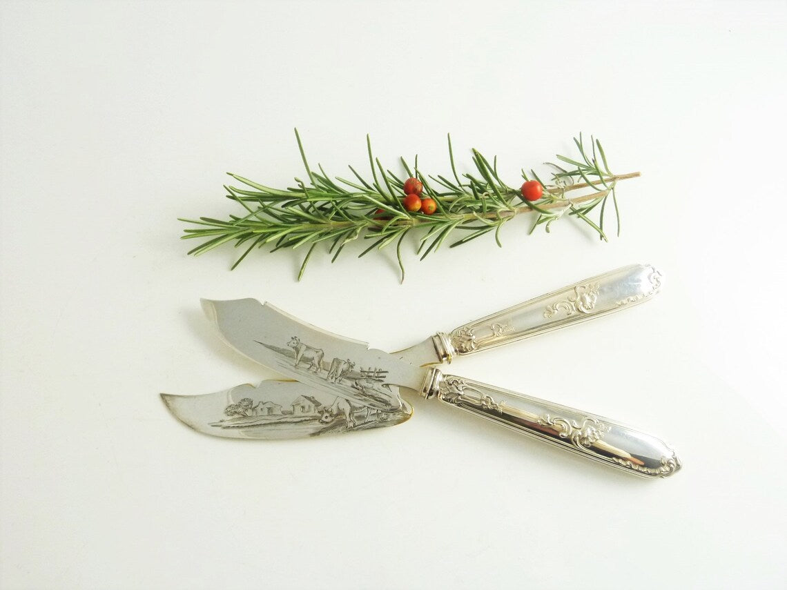 Silver Cheese Knife or Server, French - 43 Chesapeake Court Antiques