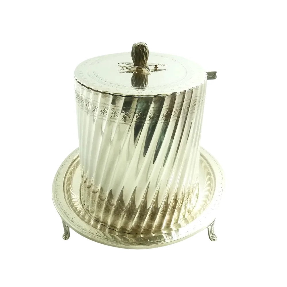 Silver Biscuit Box - 43 Chesapeake Court Antiques