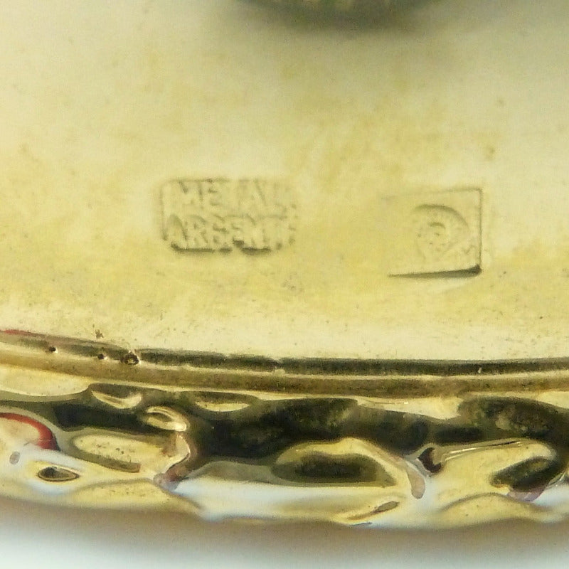 Silver Plate French Marks on Wine Bottle Sleeve - French Wine Bottle Sleeve - 43 Chesapeake Court Antiques