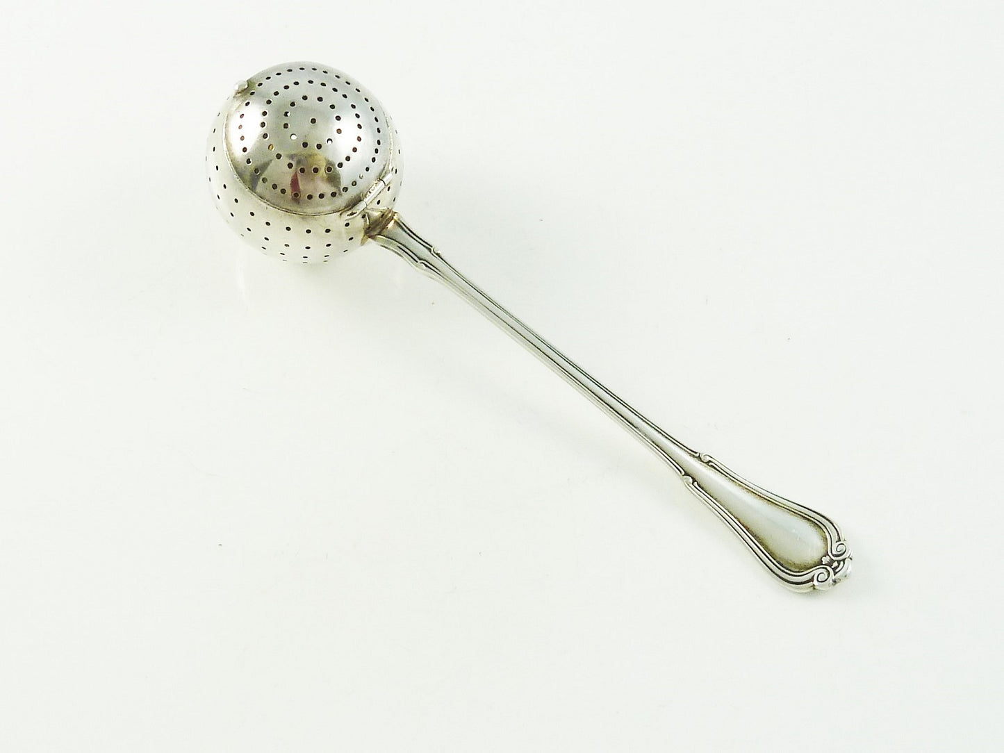 Antique Gorham Sterling Silver Tea Infuser Spoon Strainer c 1900 - 43 Chesapeake Court Antiques