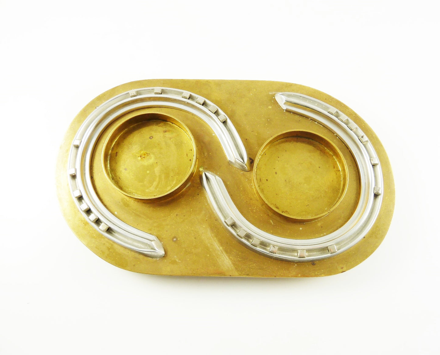 Hermès Mid-Century Brass Valet or Tray with Horseshoes - 43 Chesapeake Court Antiques