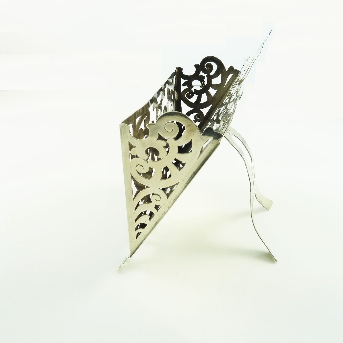 Antique Sterling Silver Letter Rack or Holder, Gorham C 1890 - 43 Chesapeake Court Antiques