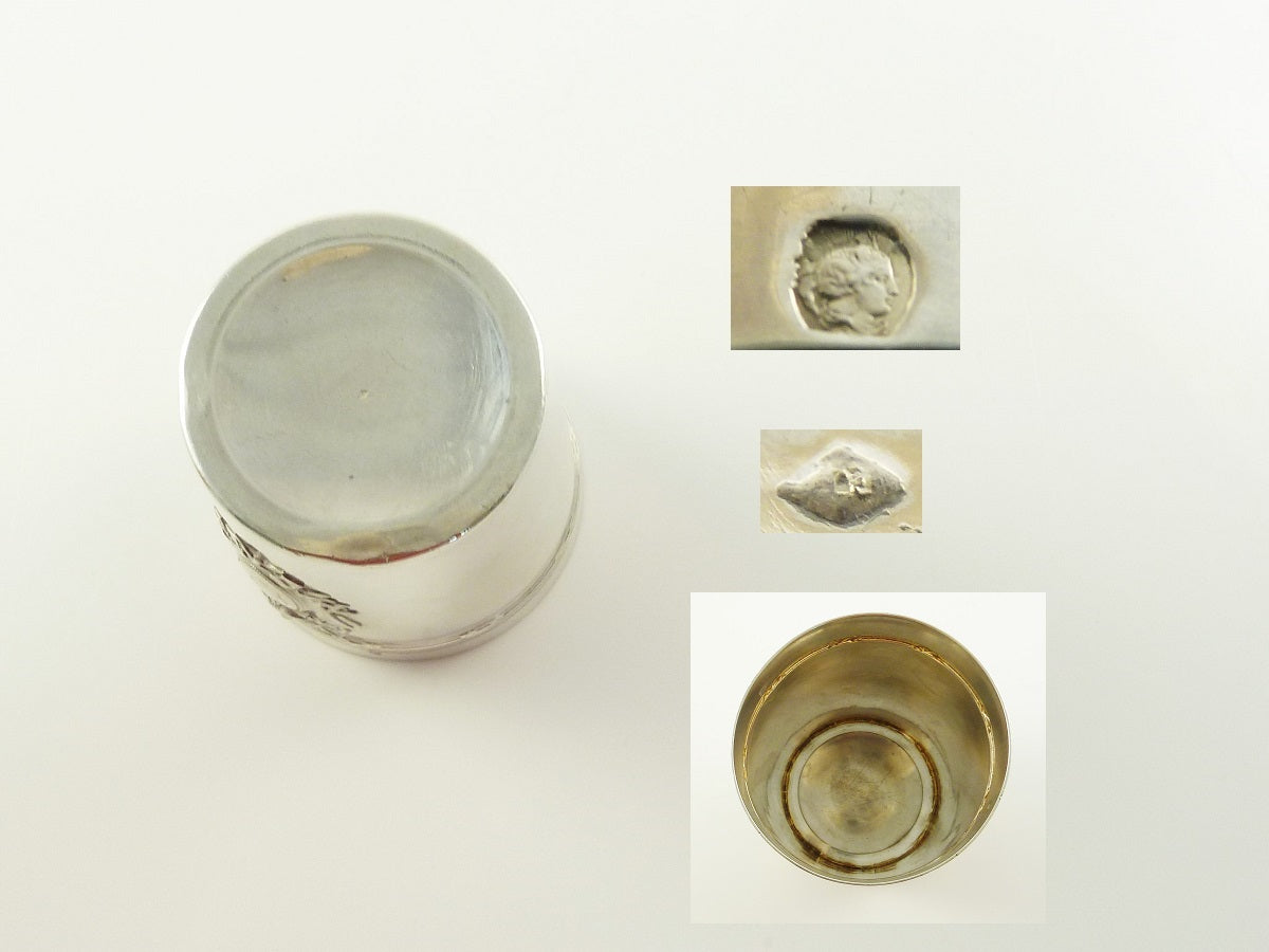 Antique French Silver Wine or Mint Julep Cup, Tumbler, Timbale - 43 Chesapeake Court Antiques