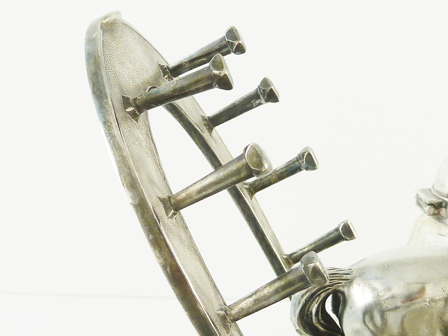 Antique Novelty Silver Equestrian Double Inkwell, C1900, Horse, Horseshoe Pen Holder, Jockey Caps - 43 Chesapeake Court Antiques