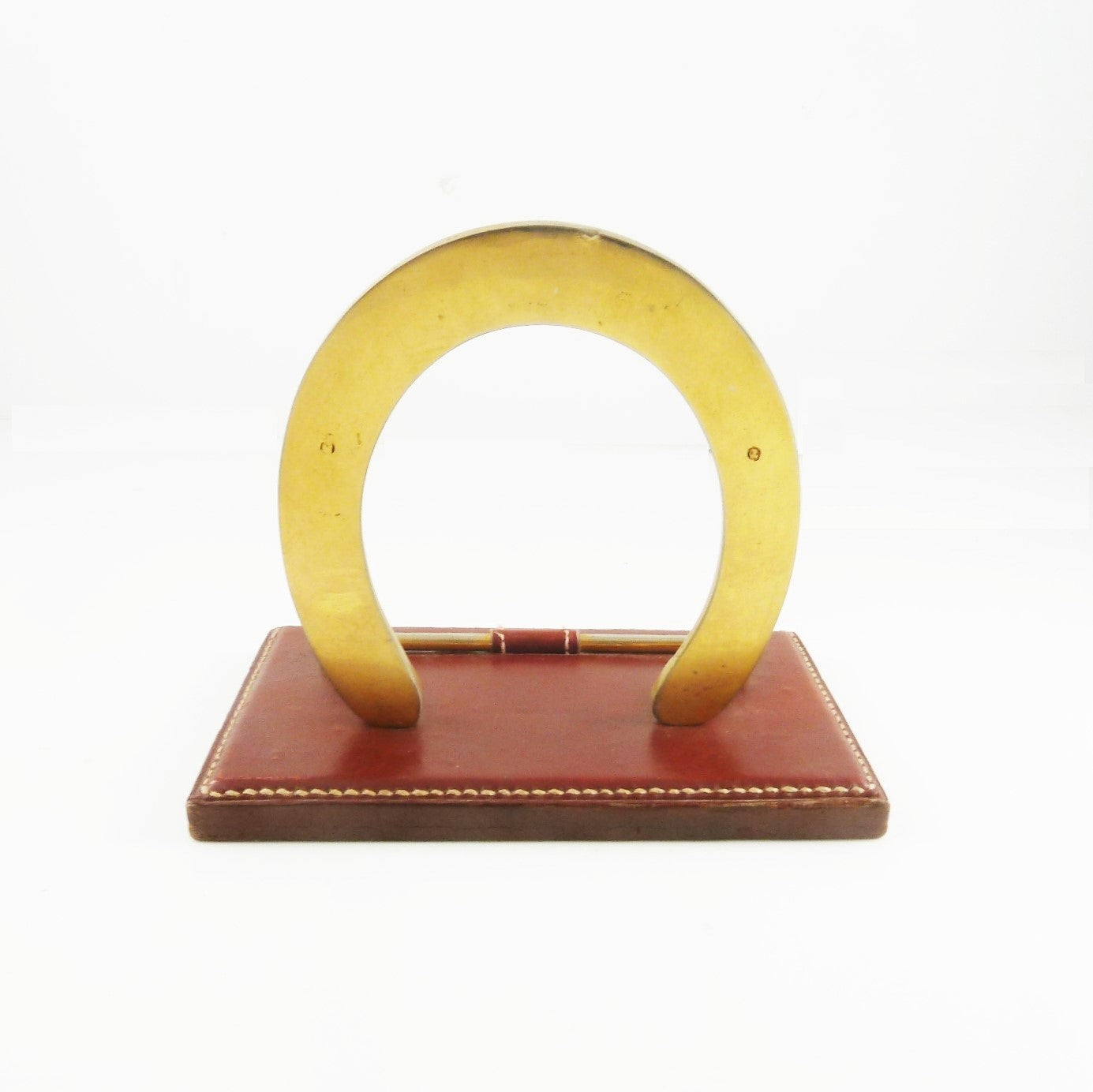 Back View of Horseshoe Desk Pen Holder- 43 Chesapeake Court Antiques