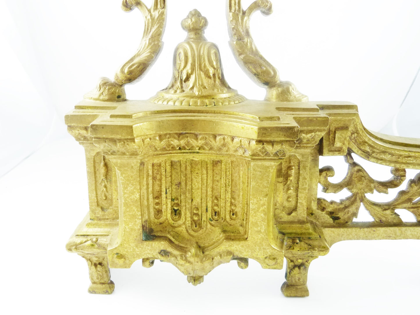 Louis XVI style Antique French Andirons - 43 Chesapeake Court Antiques