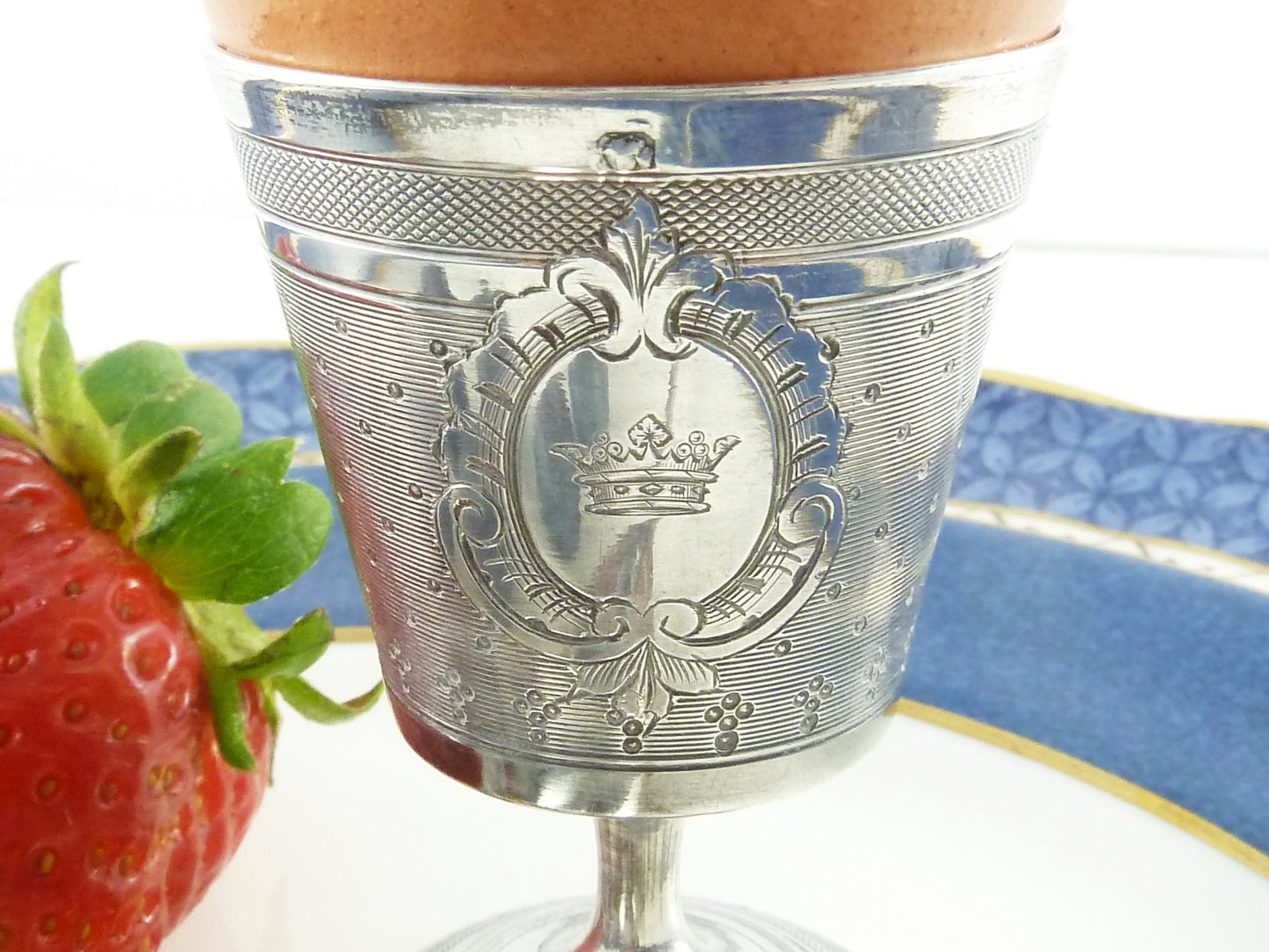 Antique French Silver Engraved with Crown - 43 Chesapeake Court Antiques