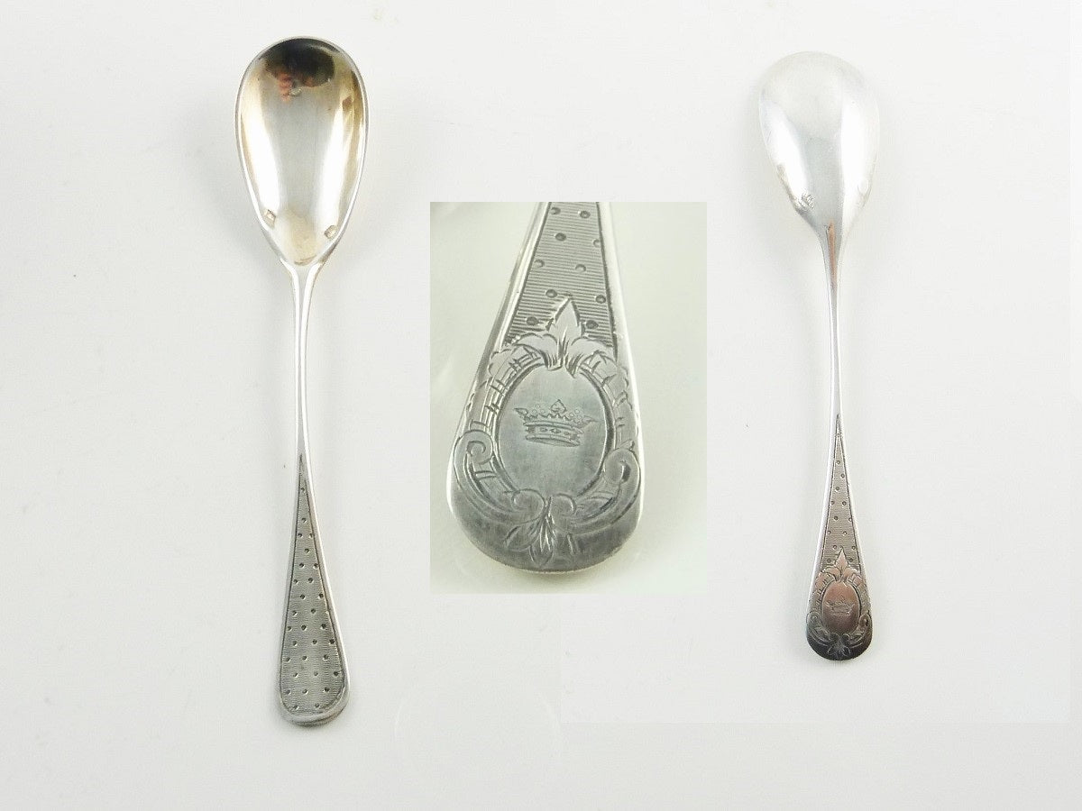 French Silver Egg Spoon - 43 Chesapeake Court Antiques
