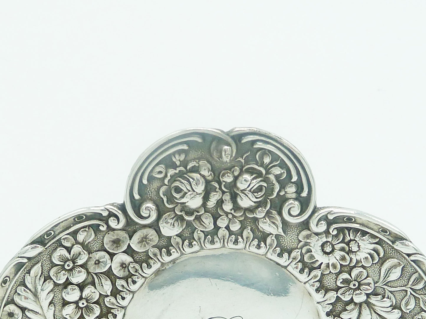 repousee work flowers acanthus on sterling silver - 43 Chesapeake Court Antiques