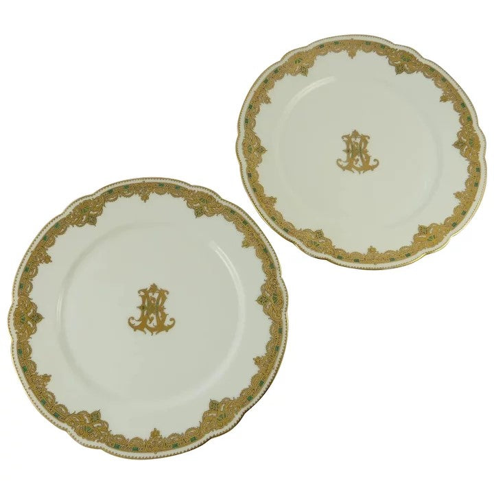 A Pair of Paris Plates by Ch. Pillivuyt & Cie - 43 Chesapeake Court Antiques