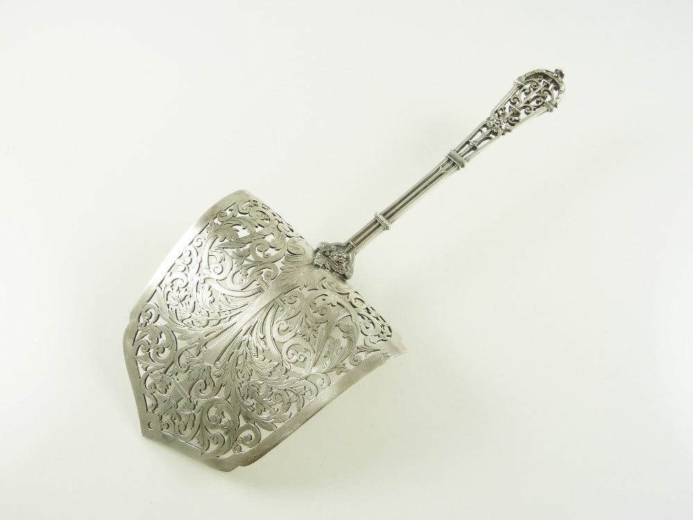 Antique Sterling Silver Asparagus Server - 43 Chesapeake Court Antiques