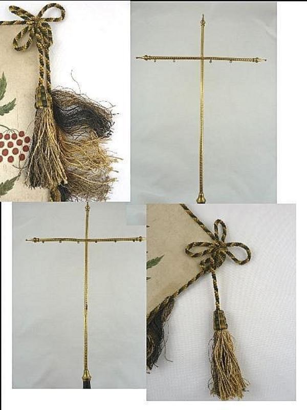 Antique Face Screens Silk with Fringe Hand Painted Pair Victorian - 43 Chesapeake Court Antiques