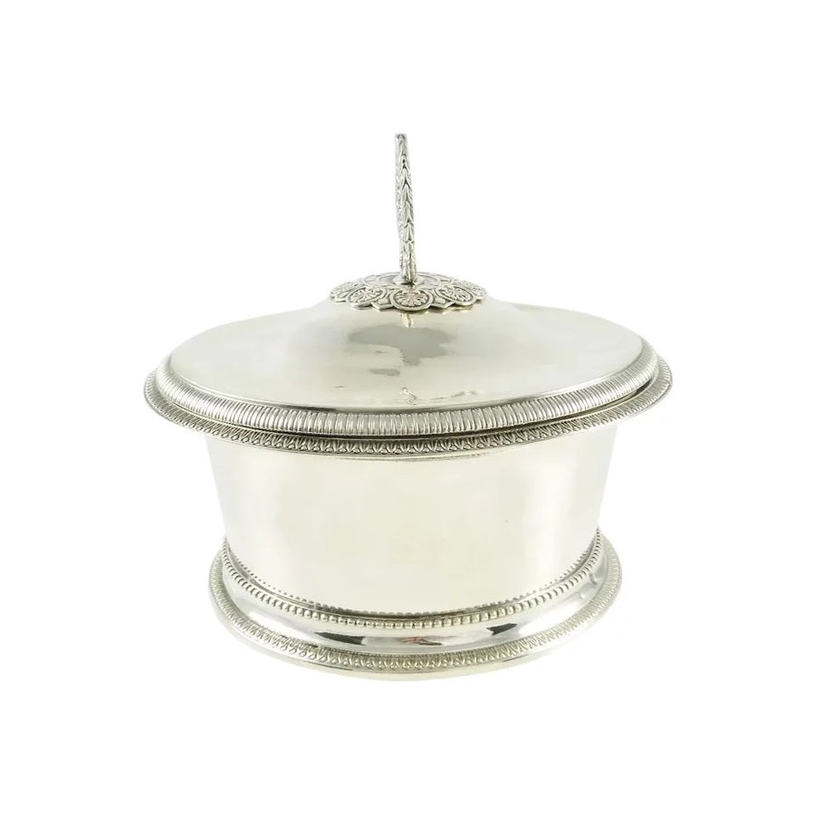Antique French Silver 18th C Butter Dish or Butter Bowl - 43 Chesapeake Court Antiques