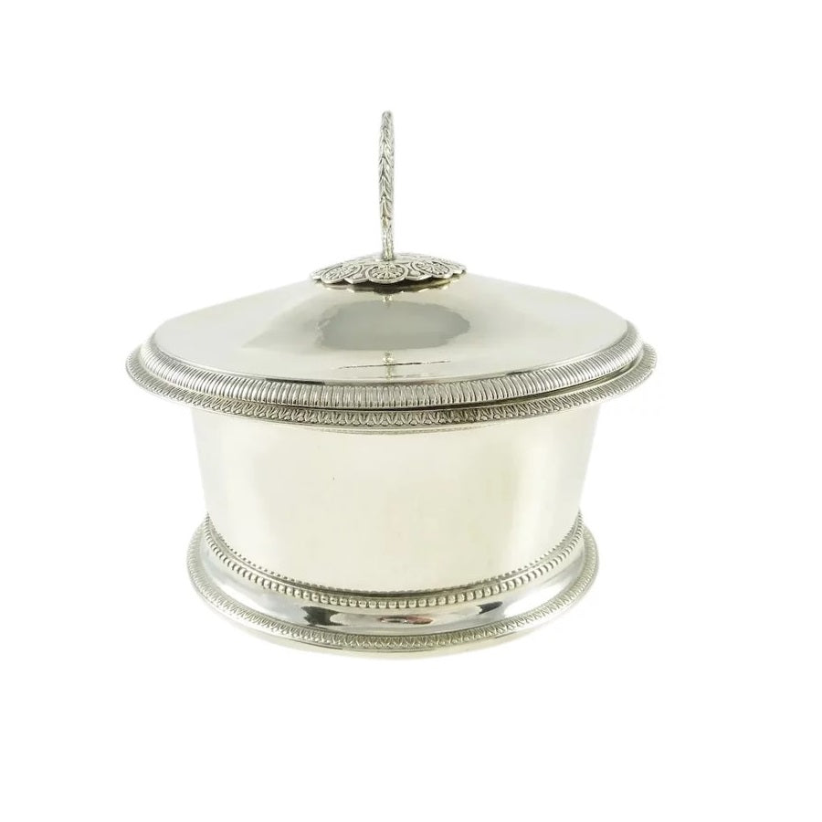 Antique French Silver 18th C Butter Dish or Butter Tub - 43 Chesapeake Court Antiques
