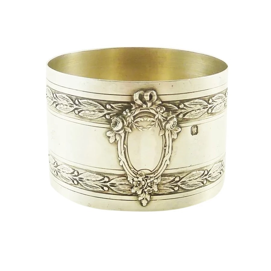 Antique French Sterling Silver Napkin Ring - 43 Chesapeake Court Antiques