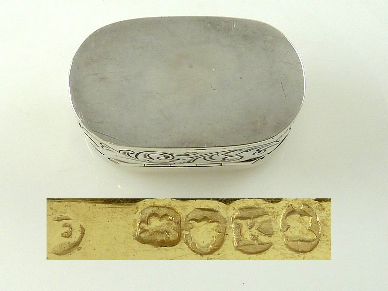 Georgian Sterling Silver & Gilt Snuff Box, London 1805 - 43 Chesapeake Court Antiques