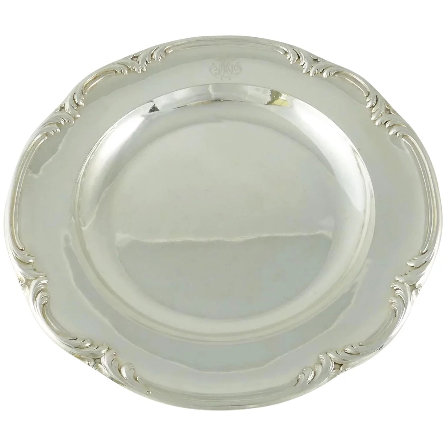 Fine French Sterling Silver Tray or Platter by ODIOT, Paris Late 19th Century - 43 Chesapeake Court Antiques