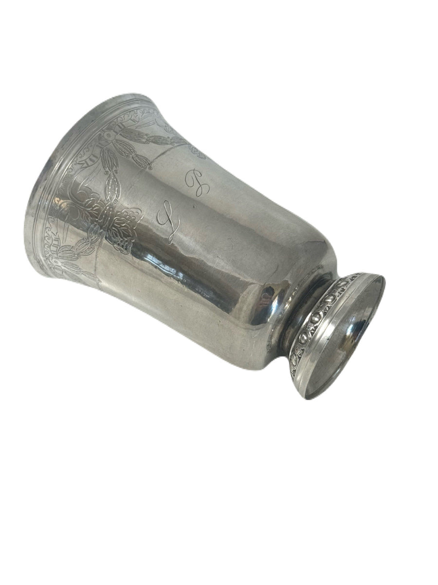 antique french silver wine cups
