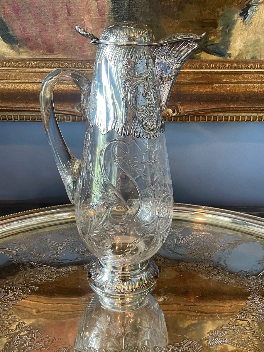 Sterling Silver Claret Jug, 19th C French - 43 Chesapeake Court Antiques