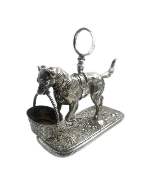 Antique Figural English Silver Plate Condiment Set - 43 Chesapeake Court Antiques