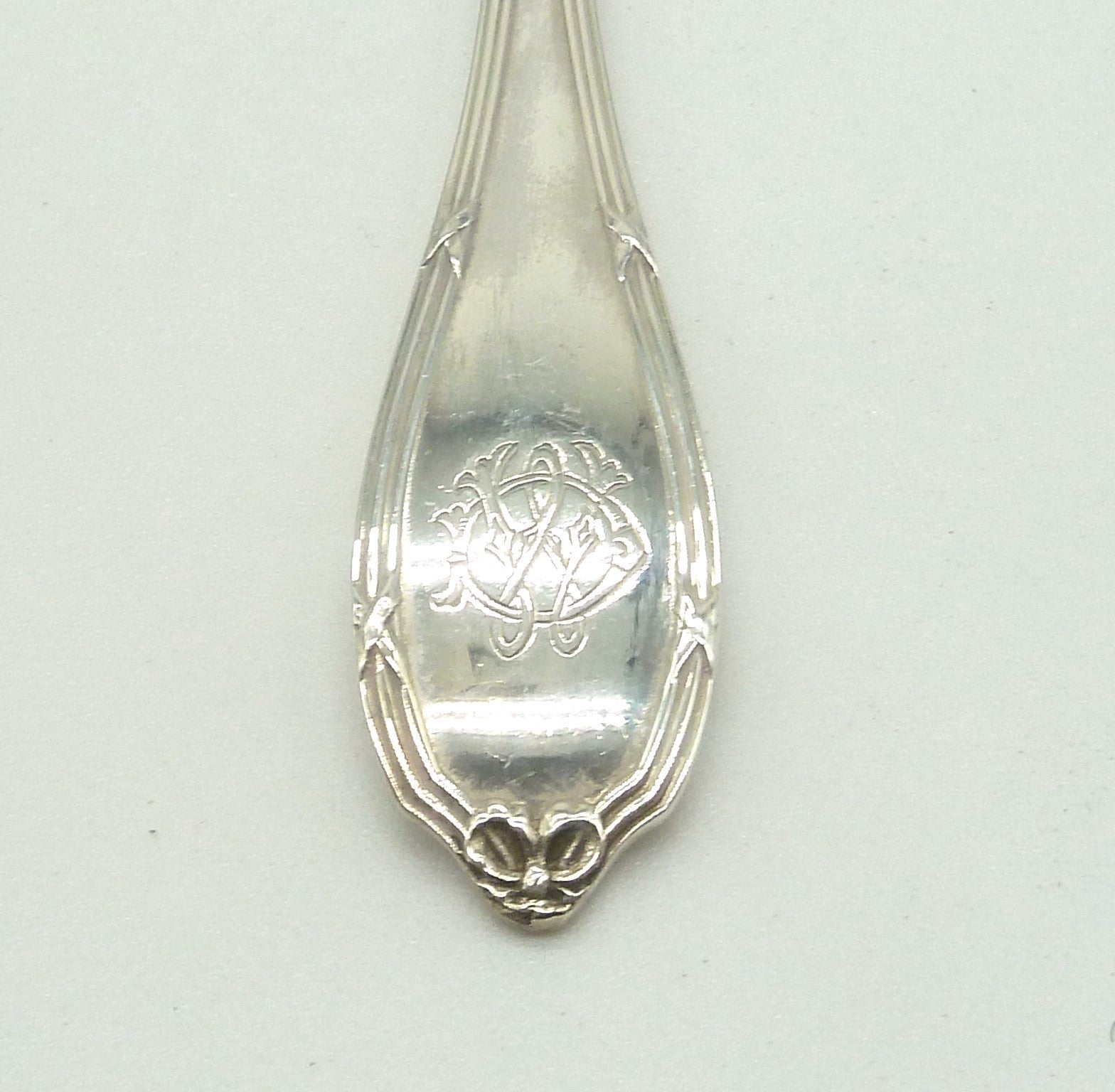 French Silver Cocktail Forks Cross Ribbon & Bow - 43 Chesapeake Court Antiques