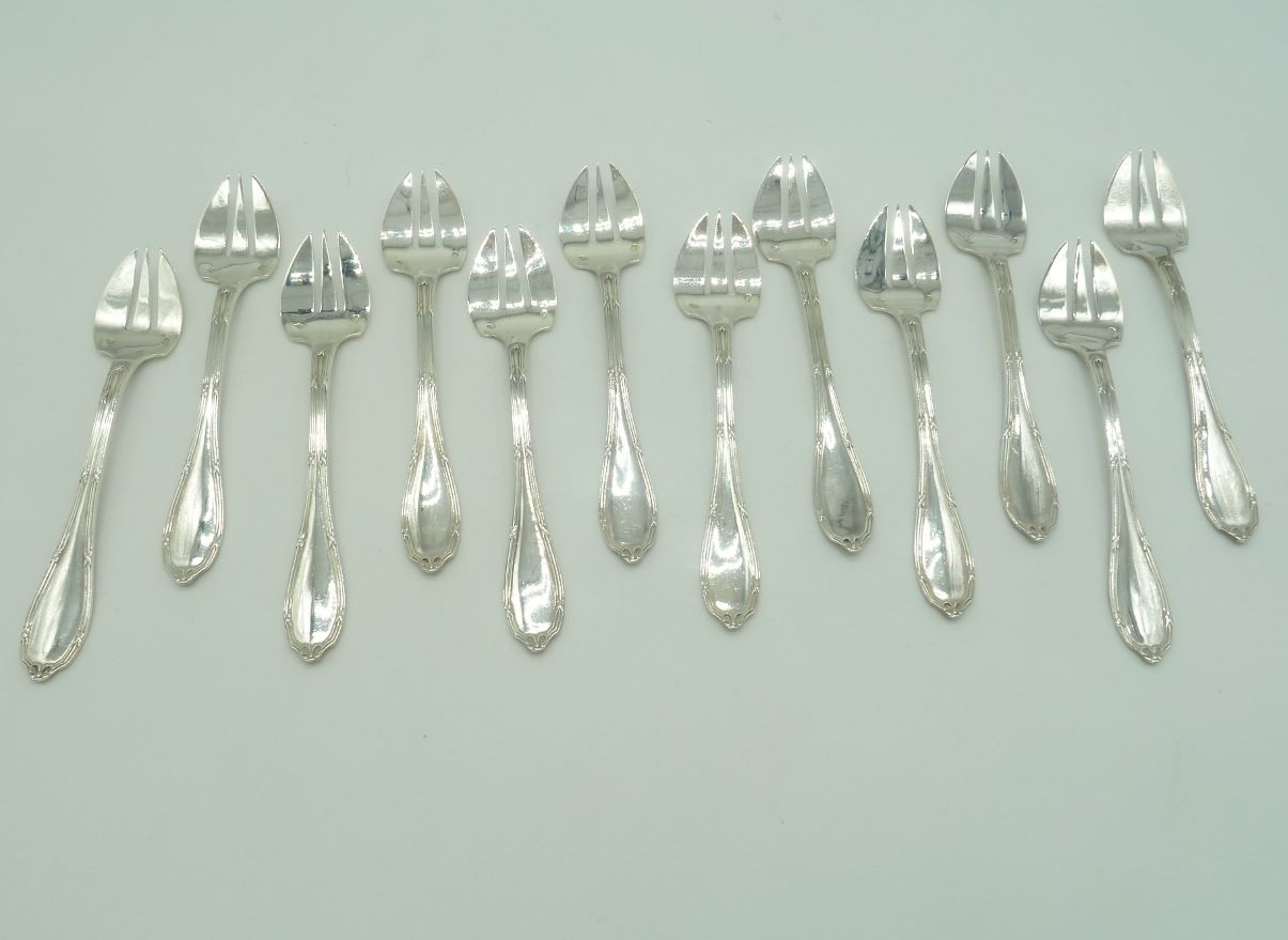 Set of 12 Cocktail, Dessert or Salad Forks - 43 Chesapeake Court Antiques