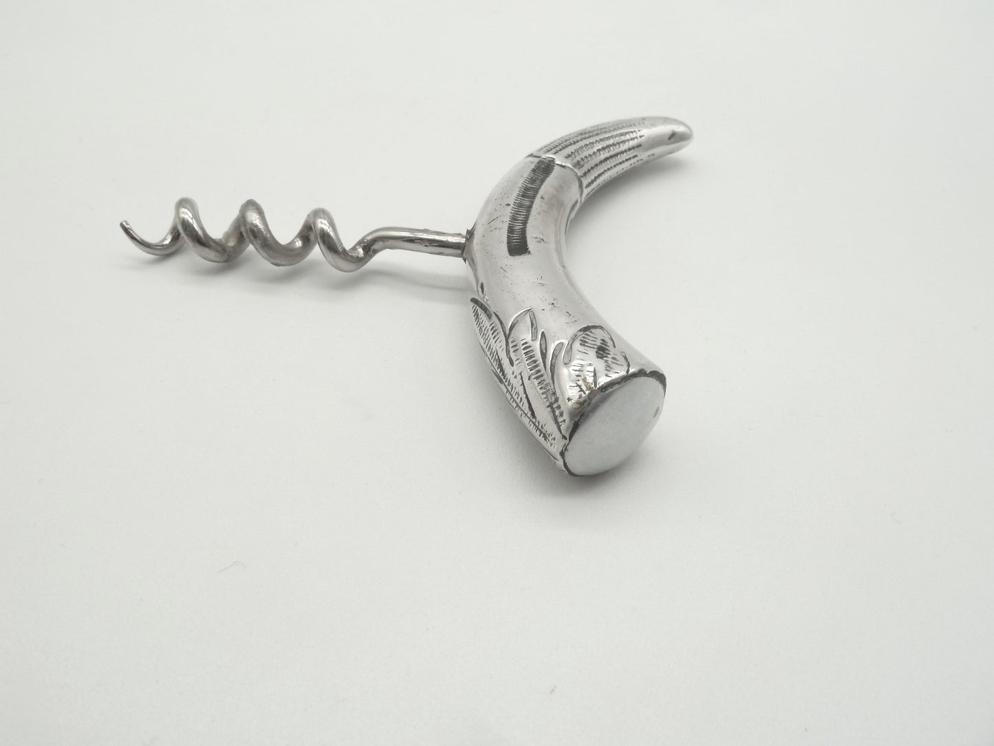 Antique Silver Corkscrew, Bar-ware, 43 Chesapeake Court Antiques