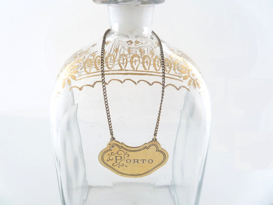  Silver Gilt Decanter Label for Port Glass Decante- 43 Chesapeake Court Antiques 