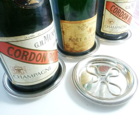 Silver Wine Coaster Tray - 43 Chesapeake Court Antiques