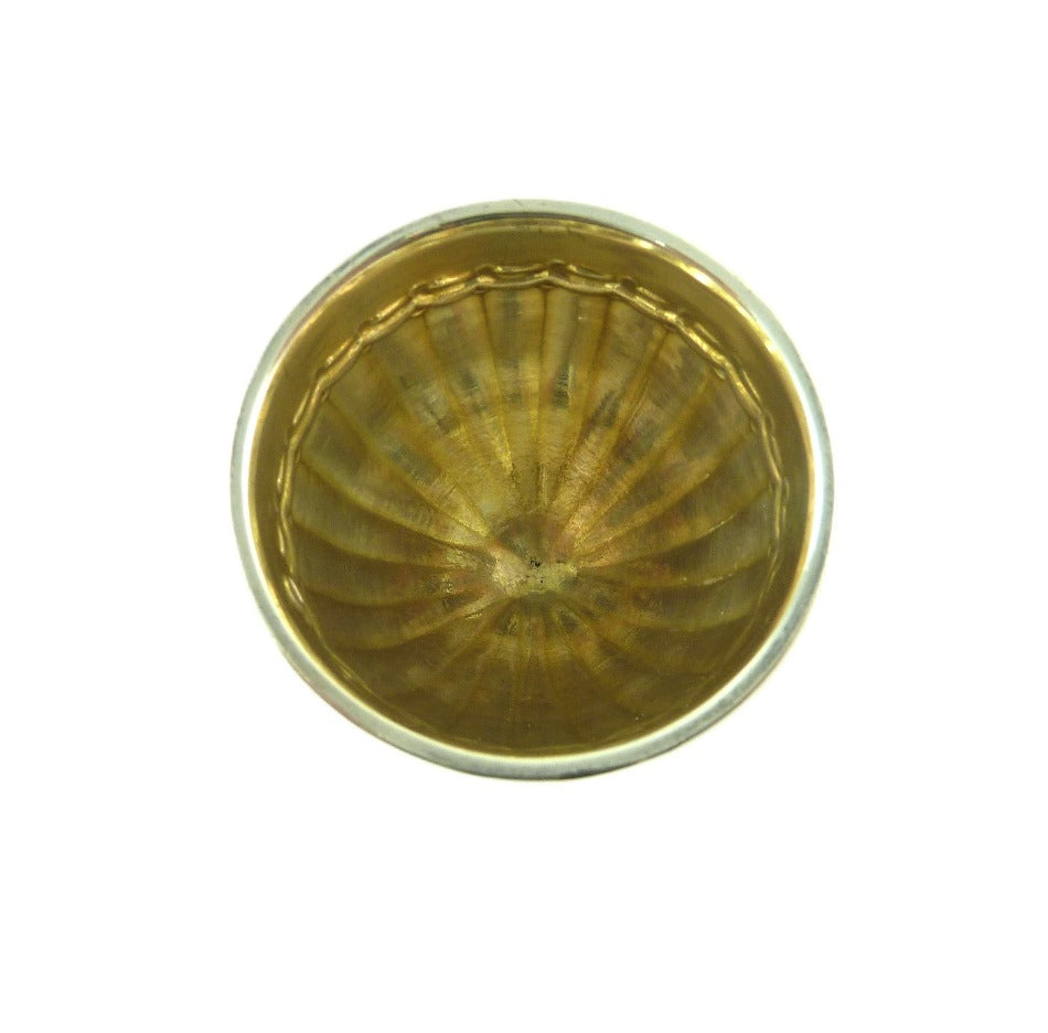 Gilt Wash Interior French Egg Holder - 43 Chesapeake Court Antiques