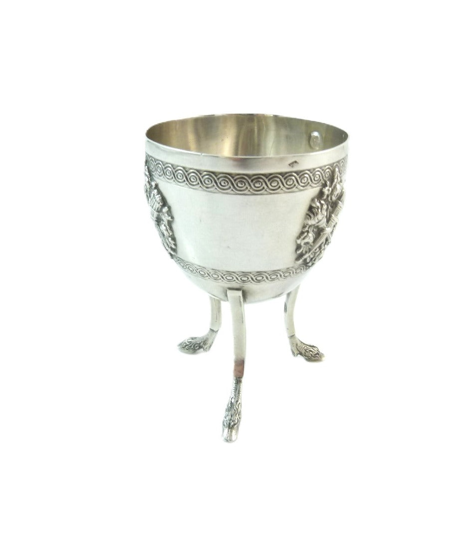 Antique French Sterling Silver Egg  - 43 Chesapeake Court Antiques