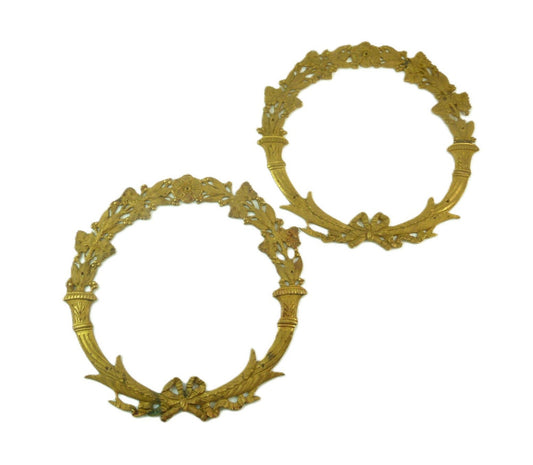  French Bronze Wreath Ornamentation  - 43 Chesapeake Court Antiques