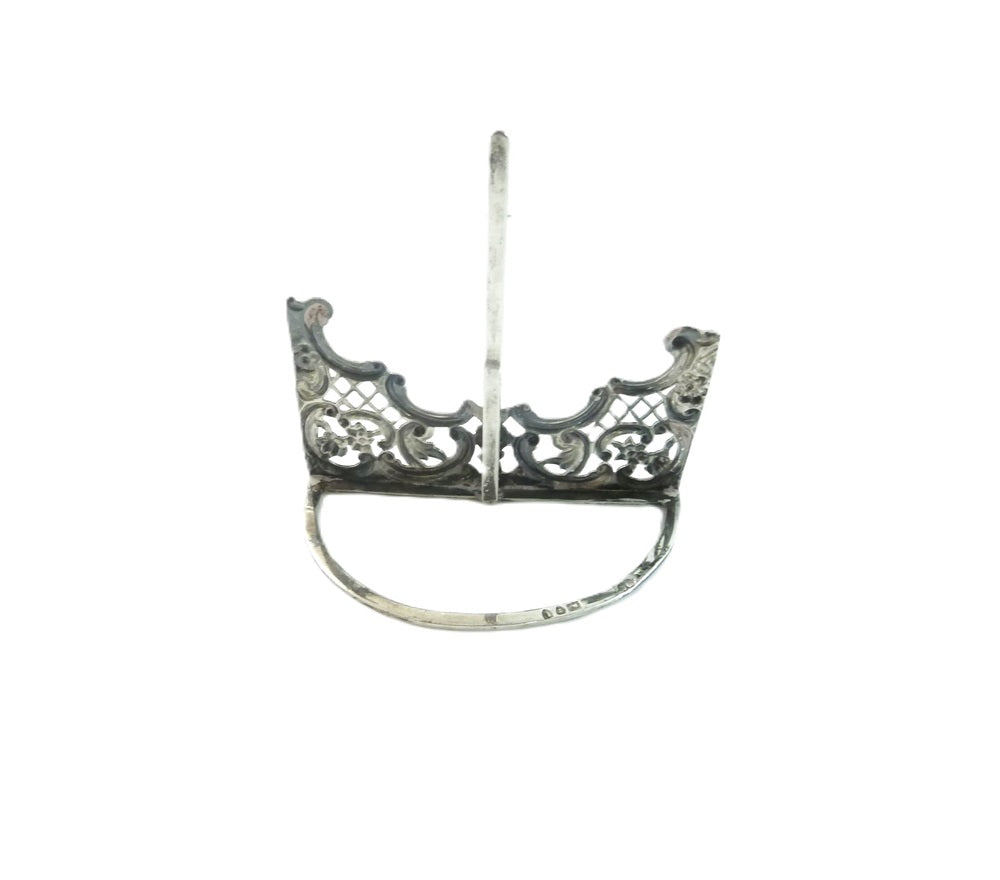 English Sterling Silver Menu Holder - 43 Chesapeake Court Antiques