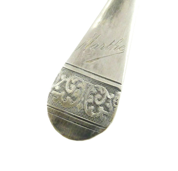 French Silver Egg Spoon - Marthe