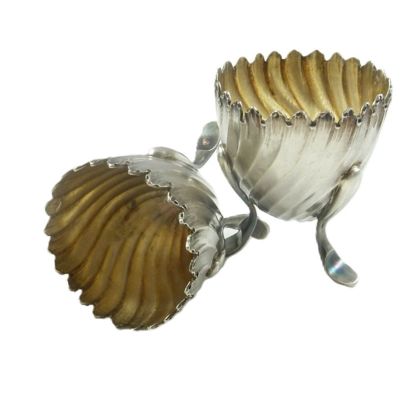 French Sterling Silver & Vermeil Egg Cups