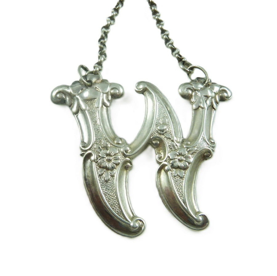 English Silver Decanter Lable