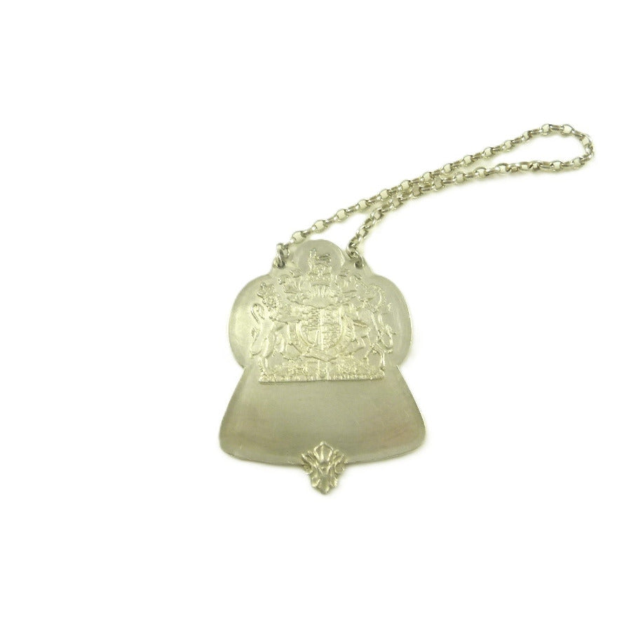 Elizabeth II Sterling Silver Jubilee Sterling Decanter Label 