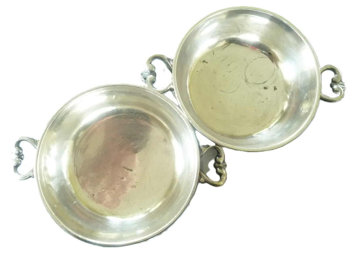Pair Antique French Veyrat Silver-Plated Covered Dishes | 19th C Tureens