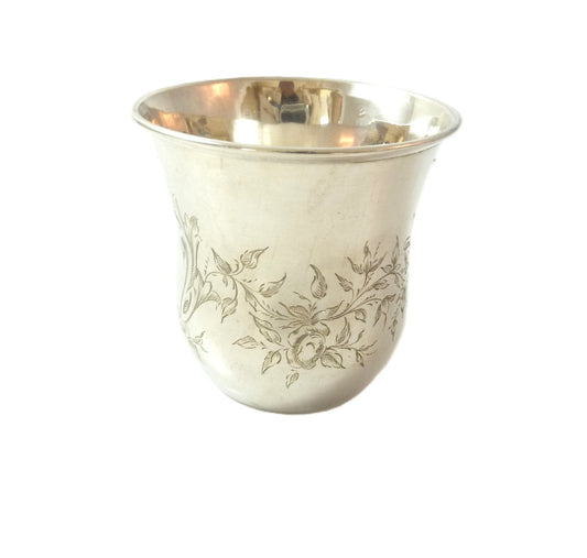 antique french sterling silver timbale - 43 Chesapeake Court Antiques