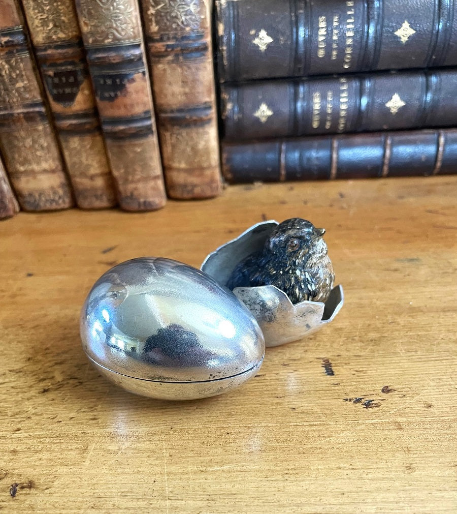 Cold Painted Bronze Inkwell - 43 Chesapeake Court Antiques