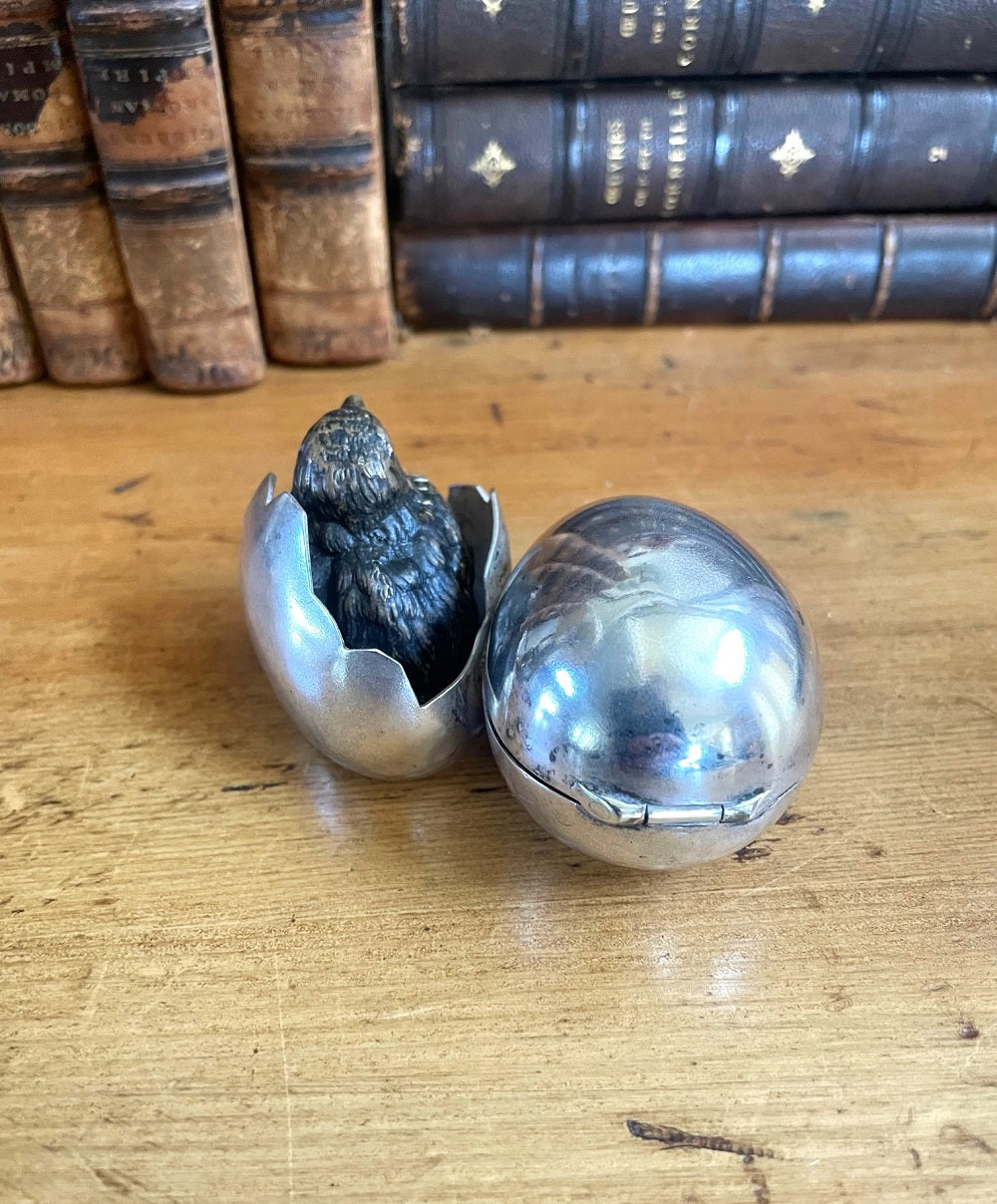 Cold Painted Bronze Inkwell - 43 Chesapeake Court Antiques