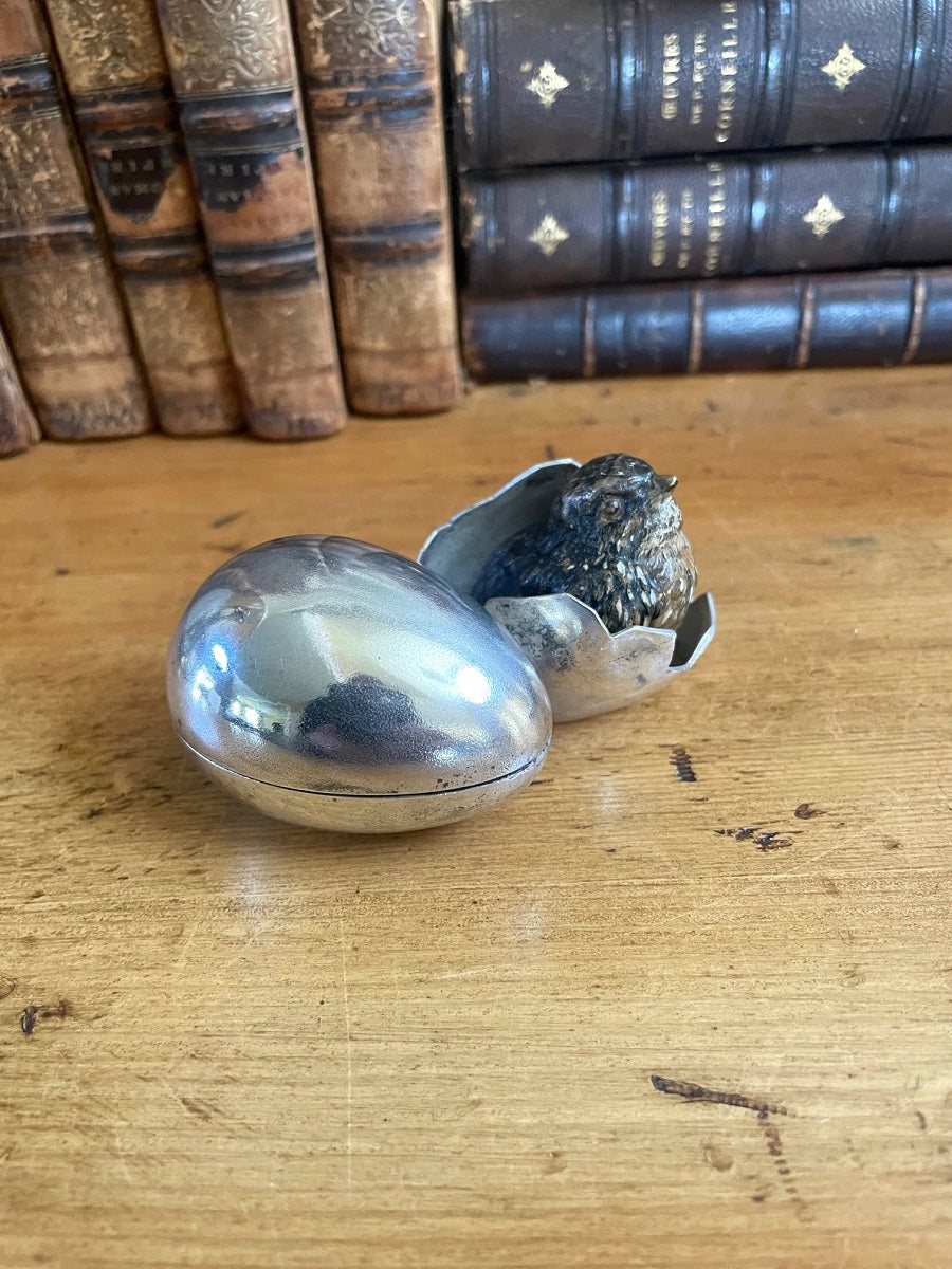 Cold Painted Bronze Inkwell - 43 Chesapeake Court Antiques