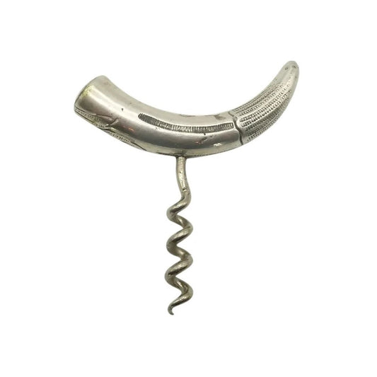 Antique French Silver Wine Bottle Opener - 43 Chesapeake Court Antiques 
