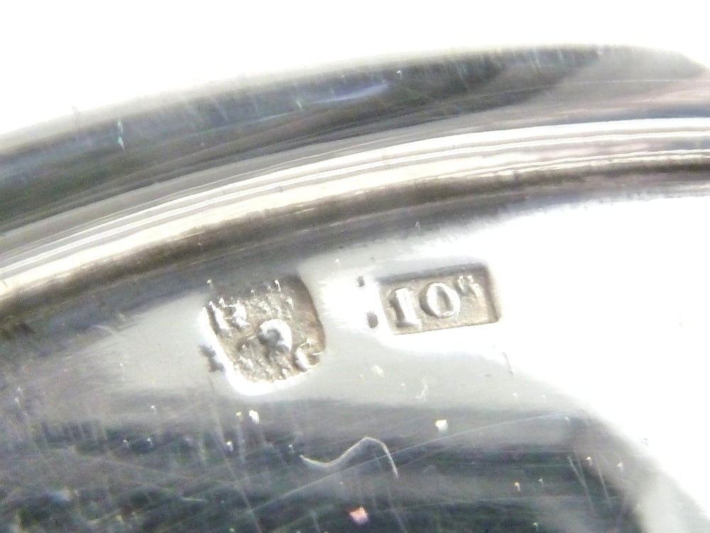 makers punch french silver caviar dish