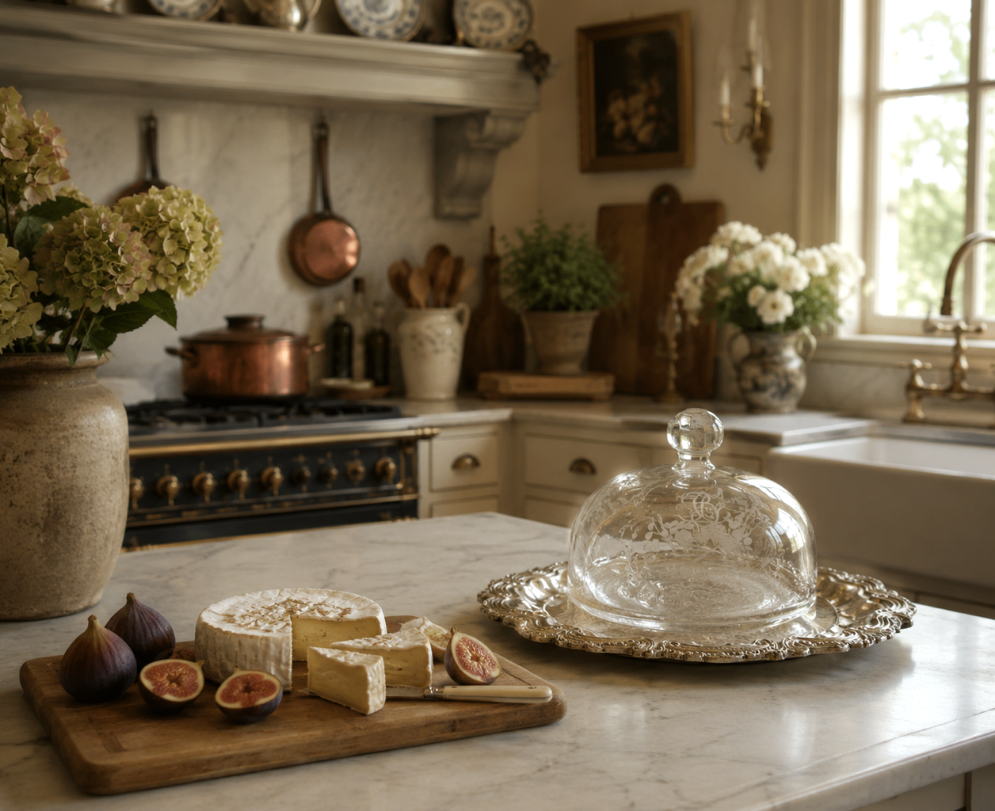 french crystal cheese dome
