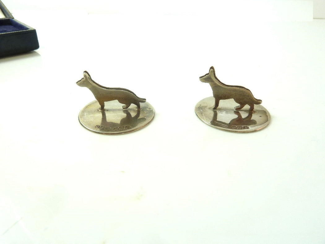 English Sterling Silver Place Card Holders/Menu Holders